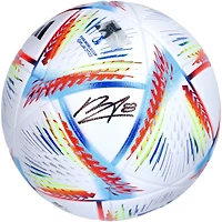 Ballon de la Coupe du Monde de la FIFA dédicacé par l'équipe nationale du Portugal de Bruno Fernandes