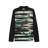 Men's Puma  Black Portugal National Team 2025 Pre-Match Quarter-Zip Top