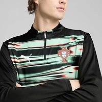 Men's Puma  Black Portugal National Team 2025 Pre-Match Quarter-Zip Top
