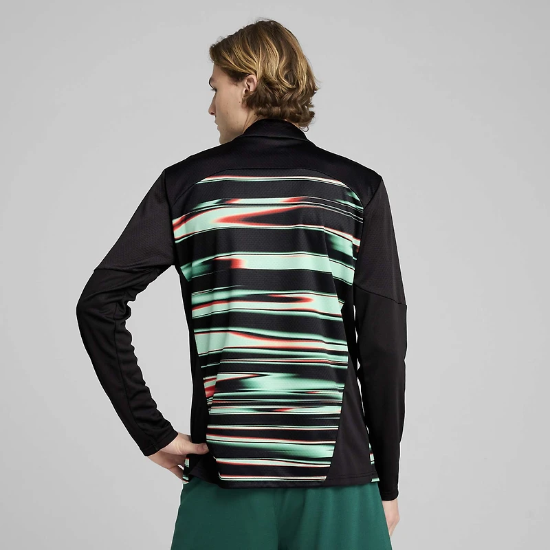 Men's Puma  Black Portugal National Team 2025 Pre-Match Quarter-Zip Top