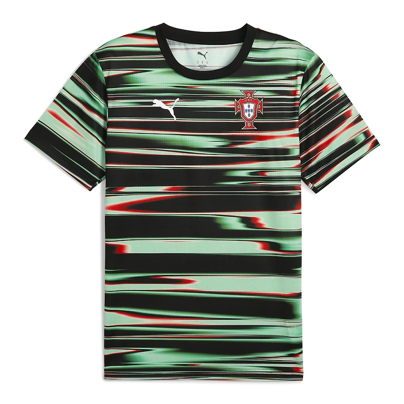 Maillot d'entraînement pré-match Puma Black Portugal 2025 pour homme