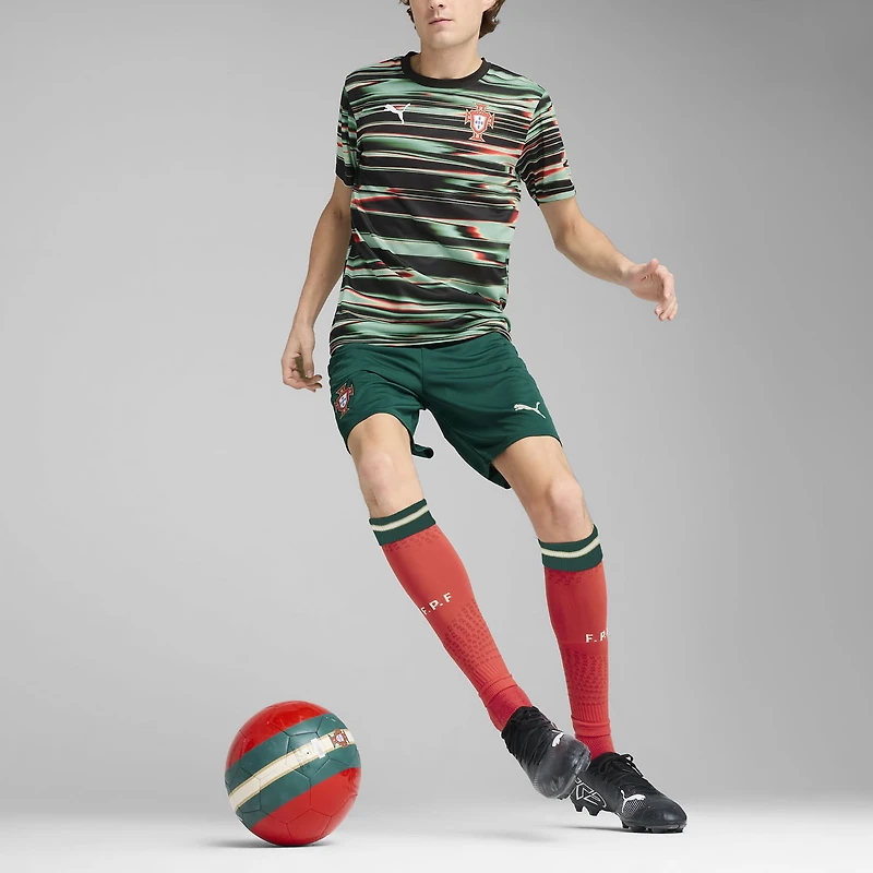 Maillot d'entraînement pré-match Puma Black Portugal 2025 pour homme