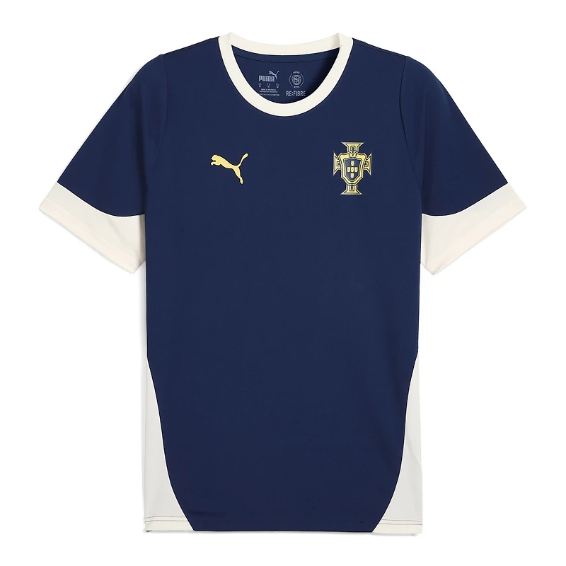 Maillot d'entraînement Puma bleu pour homme de l'équipe nationale du Portugal 2025