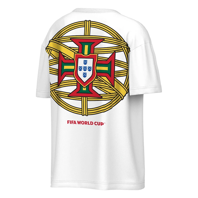 Men's Outerstuff White Portugal FIFA World Cup 2026 Livery Oversized T-Shirt
