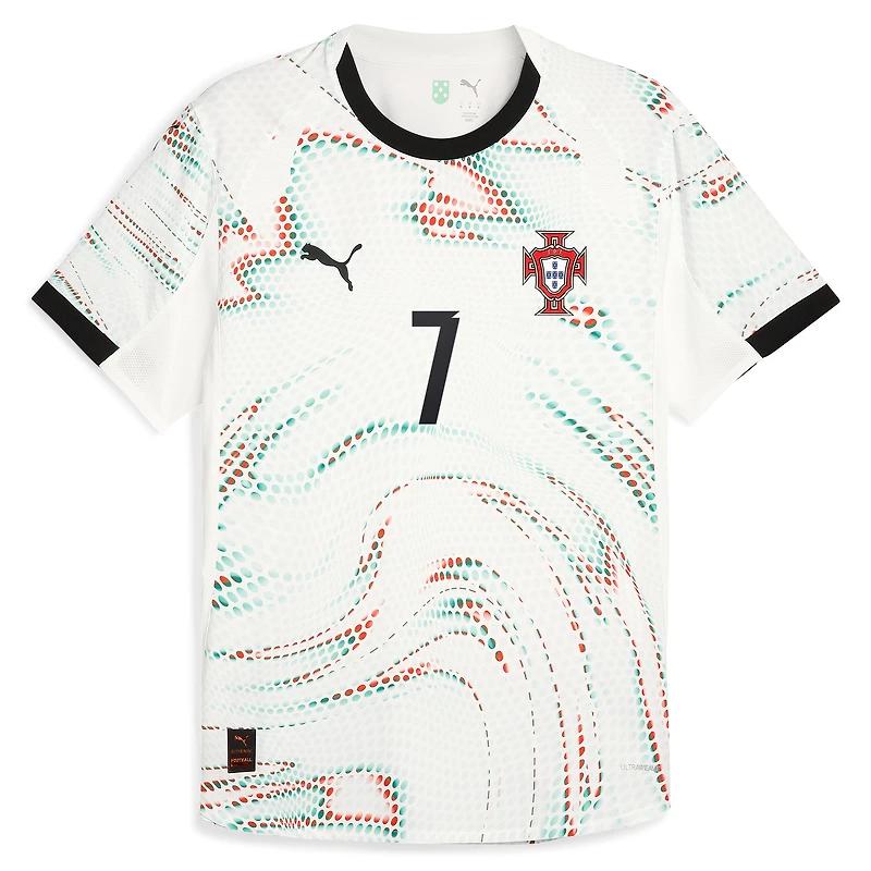 Men's Puma Cristiano Ronaldo White Portugal National Team 2025 Away Authentic Jersey
