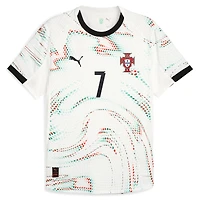 Men's Puma Cristiano Ronaldo White Portugal National Team 2025 Away Authentic Jersey