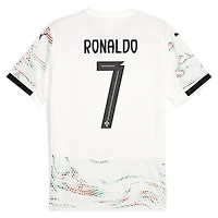 Men's Puma Cristiano Ronaldo White Portugal National Team 2025 Away Replica Jersey