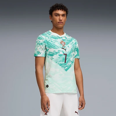 Maillot authentique extérieur Puma Cristiano Ronaldo blanc de l'équipe nationale du Portugal 2026 pour homme