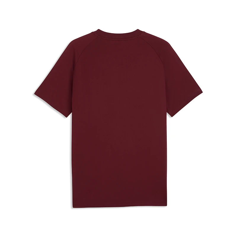 T-shirt homme Puma bordeaux de l'équipe nationale du Portugal avec poche PumaTech