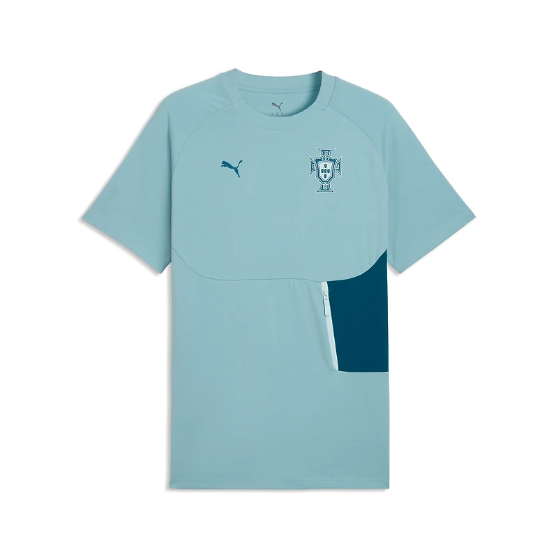 T-shirt Puma Mint de l'équipe nationale du Portugal pour homme, avec poche PumaTech.