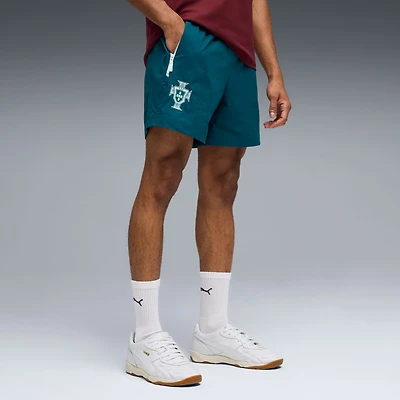 Men's Puma Navy Portugal National Team PumaTech Relaxed Woven Shorts