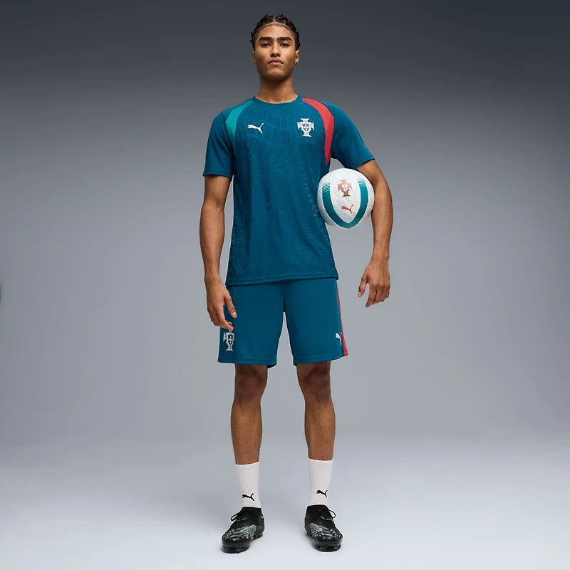 Short d'entraînement Puma bleu marine de l'équipe nationale du Portugal pour homme