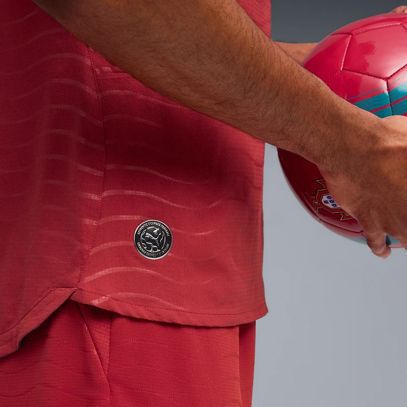 Maillot domicile authentique Puma rouge de l'équipe nationale du Portugal 2026 pour homme