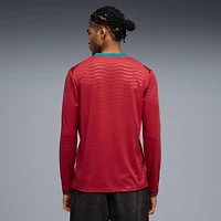 Maillot domicile réplique manches longues Puma rouge de l'équipe nationale du Portugal 2026 pour homme