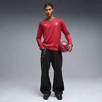 Maillot domicile réplique manches longues Puma rouge de l'équipe nationale du Portugal 2026 pour homme