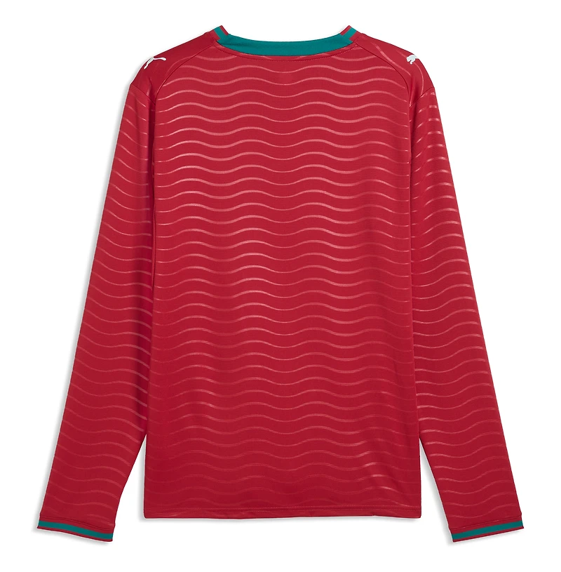 Men's Puma Red Portugal National Team 2026 Home Replica Long Sleeve Jersey