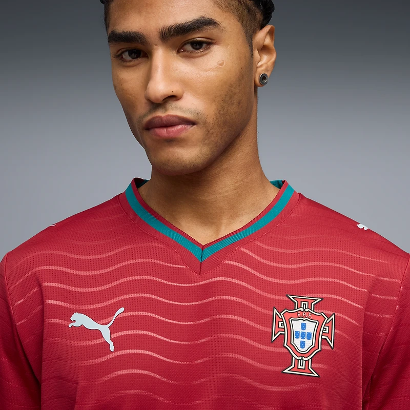 Men's Puma Red Portugal National Team 2026 Home Replica Long Sleeve Jersey