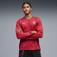 Maillot domicile réplique manches longues Puma rouge de l'équipe nationale du Portugal 2026 pour homme