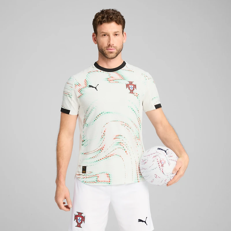 Men's Puma  White Portugal National Team 2025 Away Authentic Jersey
