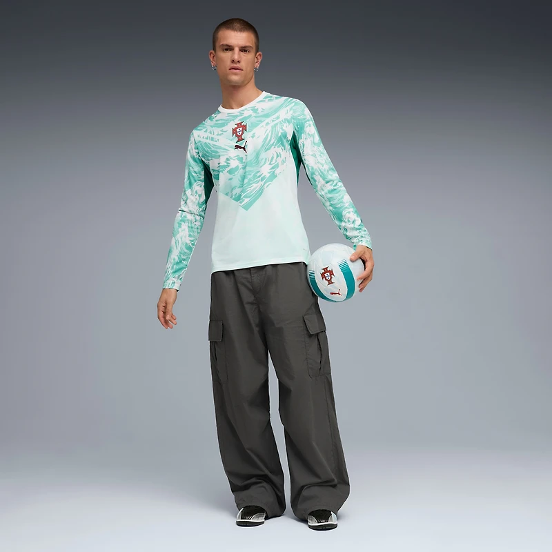 Maillot réplique manches longues extérieur Puma blanc de l'équipe nationale du Portugal 2026 pour homme