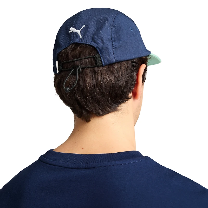 Casquette ajustable unisexe Puma bleu marine/menthe pour supporter de l'équipe nationale du Portugal