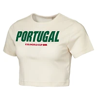 T-shirt court Outerstuff Natural Portugal Coupe du Monde FIFA 2026 Elote Squad pour femmes