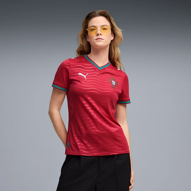 Maillot domicile réplique Puma rouge de l'équipe nationale du Portugal pour femmes (2026)