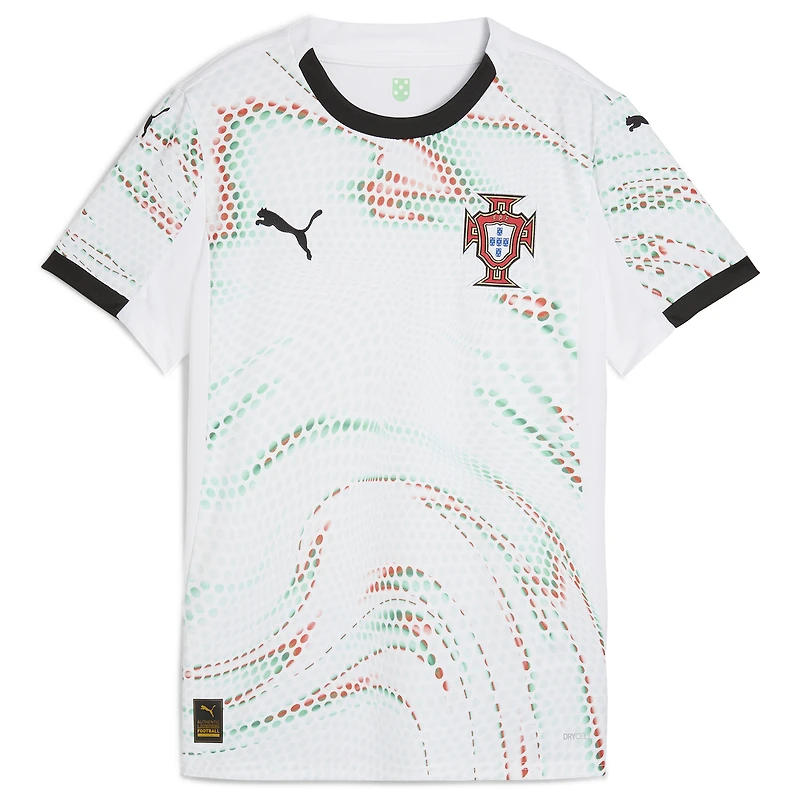 Women's Puma White Portugal National Team 2025 Away Replica Jersey