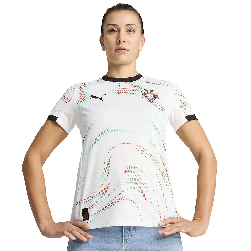 Women's Puma White Portugal National Team 2025 Away Replica Jersey