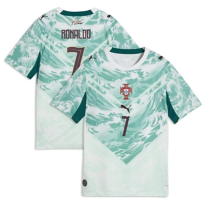 Youth Puma Cristiano Ronaldo White Portugal National Team 2026 Away Replica Jersey