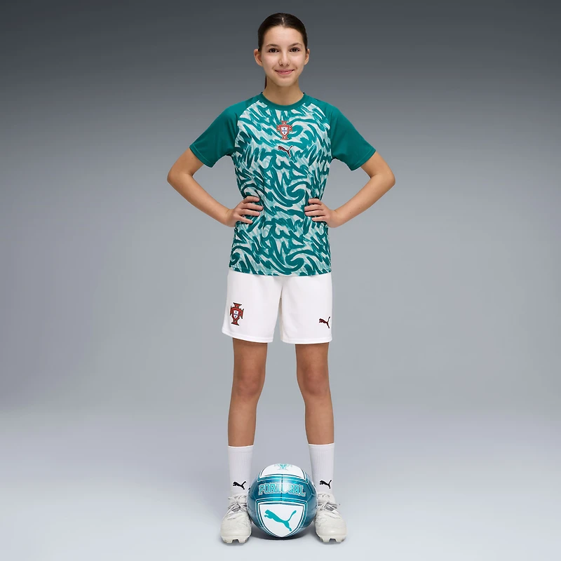 Maillot d'avant-match Puma vert pour jeunes de l'équipe nationale du Portugal