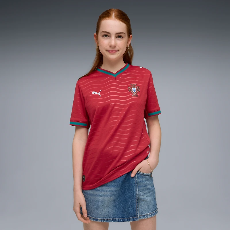 Youth Puma Red Portugal National Team 2026 Home Replica Jersey