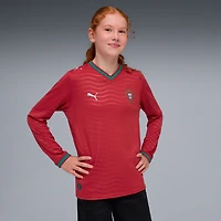 Youth Puma Red Portugal National Team 2026 Home Replica Long Sleeve Jersey