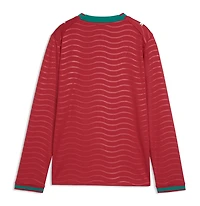 Youth Puma Red Portugal National Team 2026 Home Replica Long Sleeve Jersey