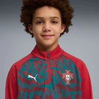 Youth Puma Red Portugal National Team Pre-Match Quarter-Zip Pullover