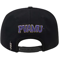 Men's Pro Standard Black Prairie View A&M Panthers Arch Over Logo Snapback Hat