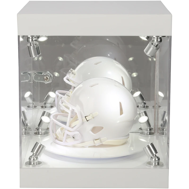Présentoir de mini-casques à éclairage LED rotatif de qualité supérieure