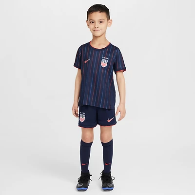 Maillot de stade extérieur Nike bleu marine USWNT 2025 pour enfant d'âge préscolaire