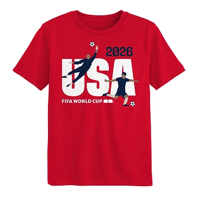 T-shirt graphique Outerstuff rouge USA Coupe du Monde FIFA 2026 pour enfants d'âge préscolaire