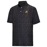 Men's FootJoy  Black Presidents Cup 2026 President's ProDry Chicago Print Lisle Polo
