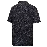 Men's FootJoy  Black Presidents Cup 2026 President's ProDry Chicago Print Lisle Polo