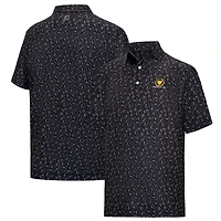 Men's FootJoy  Black Presidents Cup 2026 President's ProDry Chicago Print Lisle Polo