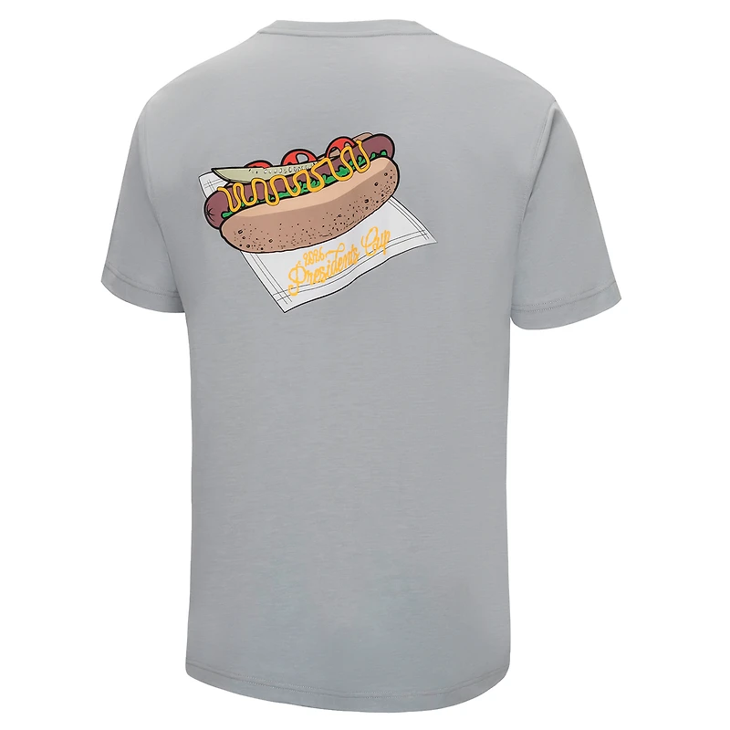 T-shirt FootJoy pour homme, gris chiné, Presidents Cup 2026, motif chien de Chicago