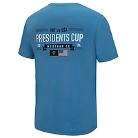 T-shirt FootJoy bleu clair pour homme, Coupe du Président 2026
