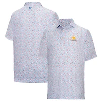 Men's FootJoy  White Presidents Cup 2026 President's ProDry Chicago Dog Print Lisle Polo