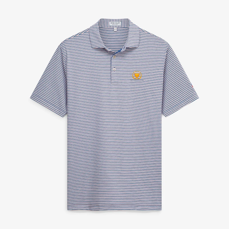 Polo de performance Peter Millar bleu Presidents Cup Team USA Owens pour homme
