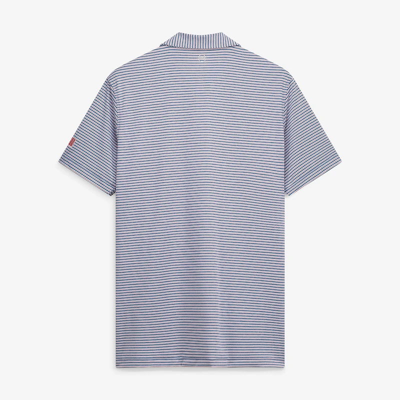 Polo de performance Peter Millar bleu Presidents Cup Team USA Owens pour homme