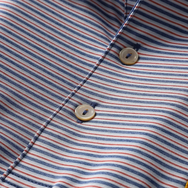 Men's Peter Millar  Blue Presidents Cup Team USA Owens Performance Jersey Polo