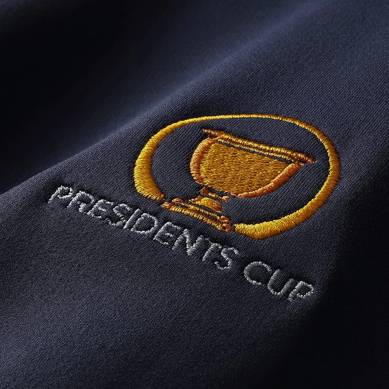 Men's Peter Millar Navy Presidents Cup Team USA Pine Performance Raglan Hoodie
