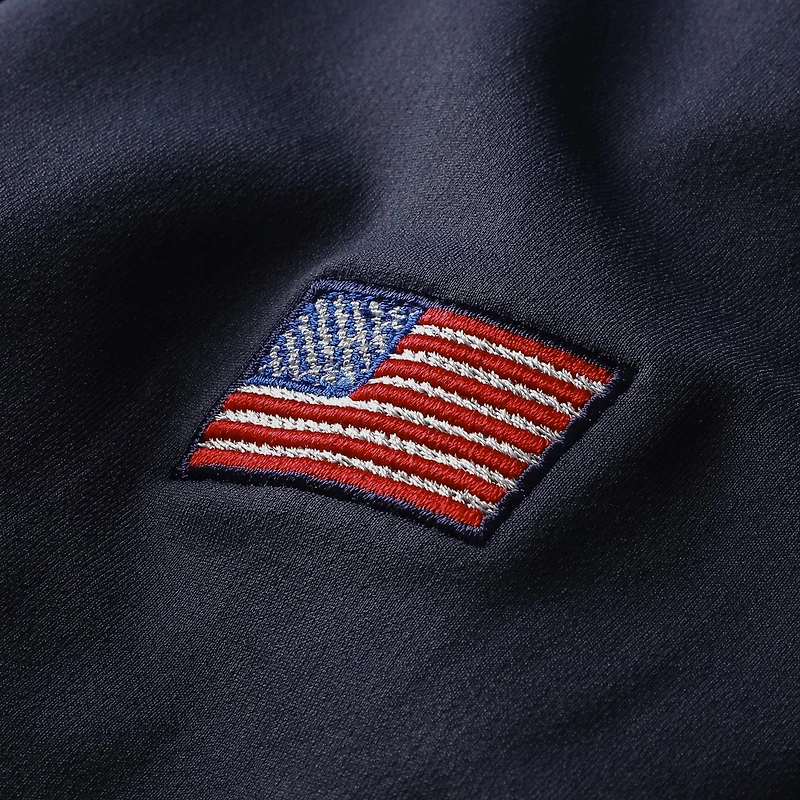 Men's Peter Millar Navy Presidents Cup Team USA Pine Performance Raglan Hoodie